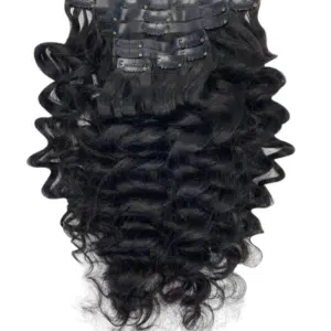 Steamed Deep Wave Clip In Hair | Hair Maiden India