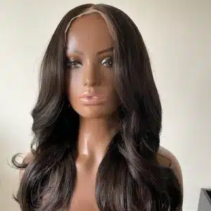 Wig with Bangs Raw Wavy - Human Hair Wig Los Angeles Hair Maiden India