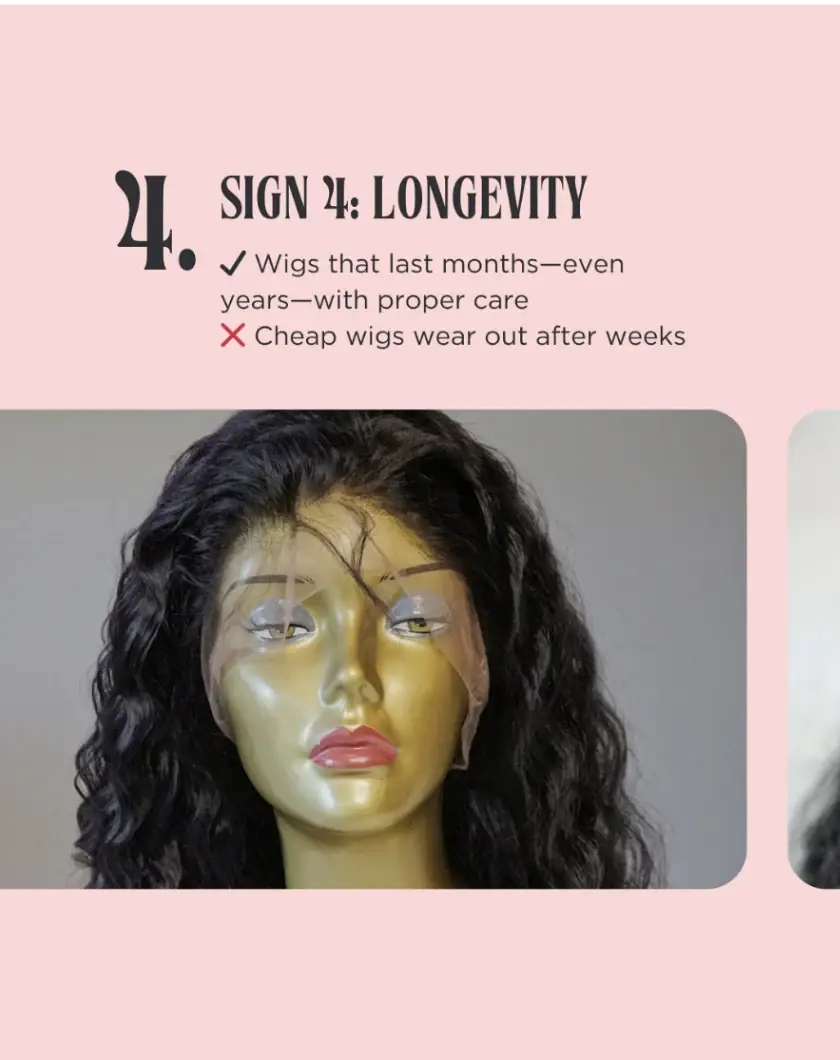 long lasting high quality wig durability