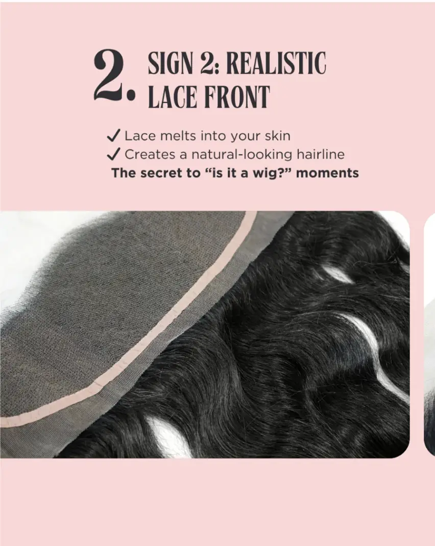 realistic lace front wig that melts into scalp